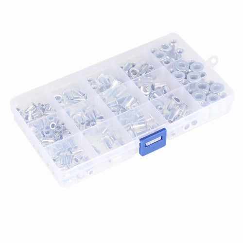 Solid Spare 150 Pack Aluminum Rivet Nut Kit Rivnut Nutsert Standard Inch SAE Imperial
