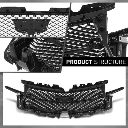 Solid Spare Fit For 2021 2022 2023 Cadillac Escalade Front Grille Assembly Black 84830289