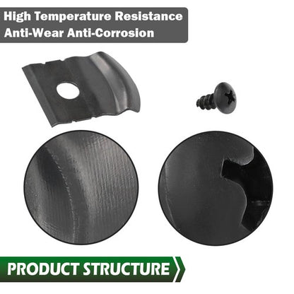 Solid Spare Fit For 1962-1972 GM Nova Impala 1" Tall Rocker Molding Clips & Screw 12Pcs