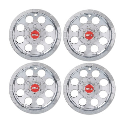 Solid Spare Fit For EZGO Club Car Yamaha Golf Cart 10" Wheel Rim Cover Set of 4 Silver