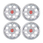 Solid Spare Fit For EZGO Club Car Yamaha Golf Cart 10" Wheel Rim Cover Set of 4 Silver