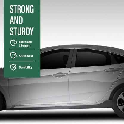 Solid Spare Fit For 2016-2021 Honda Civic LX EX SI Sedan Type-R Style Side Skirt Extension