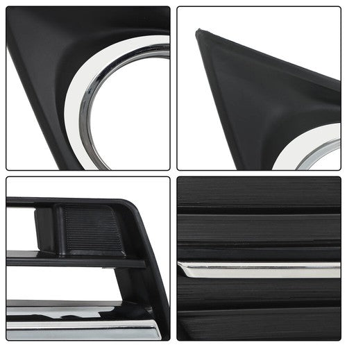 Solid Spare LH+RH For Toyota Camry SE 12-14 Front Bumper Lower Grille & Fog Lamp Cover Bezel