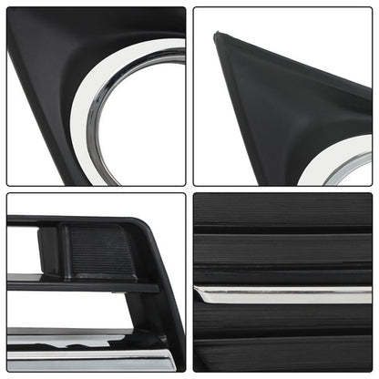 Solid Spare LH+RH For Toyota Camry SE 12-14 Front Bumper Lower Grille & Fog Lamp Cover Bezel