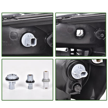 Solid Spare Fit For 05-09 Chevy Equinox Clear Lens Chrome Housing Headlights Left+Right