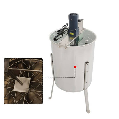 Solid Spare Electric Honey Extractor Beekeeping Equipment 4/8 Frames Stainless Steel 140W