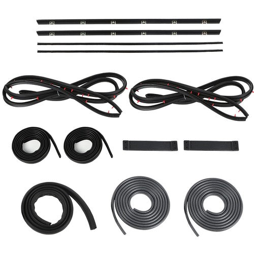 Solid Spare For Suzuki Samurai SJ410 SJ413 Door Window Trim Molding Seal Garnish Whisker Set