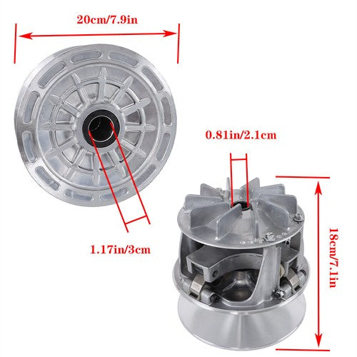 Solid Spare New Primary Drive Clutch AM138529 For John Deere XUV620i XUV625i 4x4 Gas Gator
