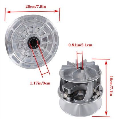 Solid Spare New Primary Drive Clutch AM138529 For John Deere XUV620i XUV625i 4x4 Gas Gator