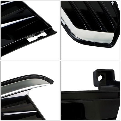Solid Spare Fog Lamp Cover For Cadillac XT5 2017-2019 Black New Driver+Passenger Side Front