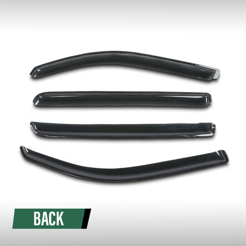 Solid Spare Fit For 2019-2025 Ram 1500 Crew Cab Rain Guards Window Visors Vent Shade