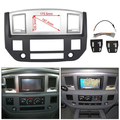 Solid Spare Radio Double Din Dash Install Bezel Kit Fits 2006-09 Dodge Ram 1500 2500 3500
