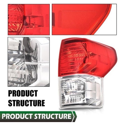 Solid Spare Fit For 2007-2013 Toyota Tundra Right Side Rear Tail Light Brake Lamp w/o Bulb