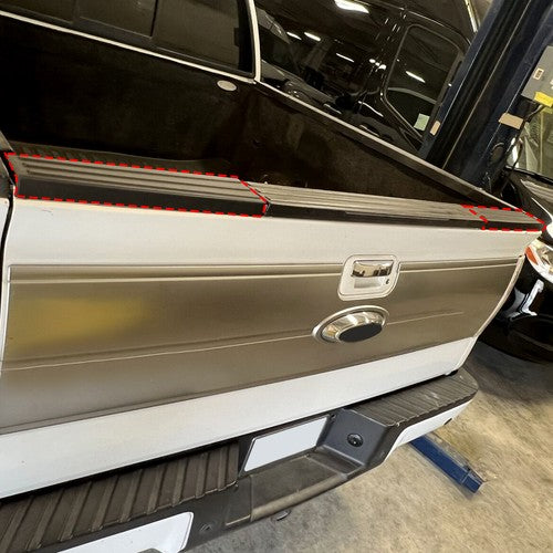 Solid Spare Flex Step Side Tailgate Molding Covers For 09-14 Ford F-150 End Cap Trim 2PCS