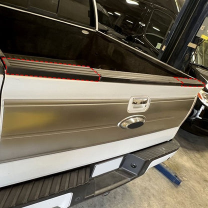 Solid Spare Flex Step Side Tailgate Molding Covers For 09-14 Ford F-150 End Cap Trim 2PCS