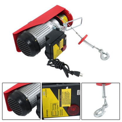 Solid Spare 1320lbs Mini Electric Hoist PA600 & Wireless Remote Control 110V Height 20-40ft