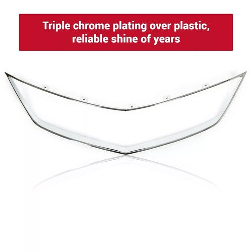Front Chrome Grille Grill Trim Frame For 2016-2018 Acura ILX Base 71122TX6A51