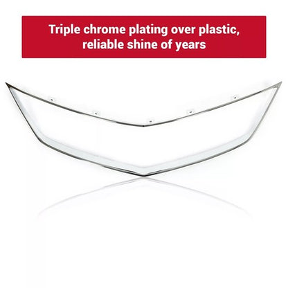 Front Chrome Grille Grill Trim Frame For 2016-2018 Acura ILX Base 71122TX6A51