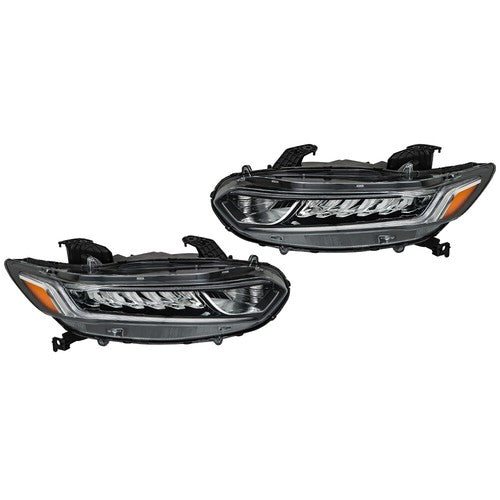 Solid Spare Left&Right Side Headlights W/LED DRL For Honda Accord 2018-2019 20 Halogen Clear