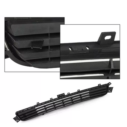 Fit 2014 2015 2016 2017 Infiniti Q50 Front Bumper Lower Grille Matte Black 14-17
