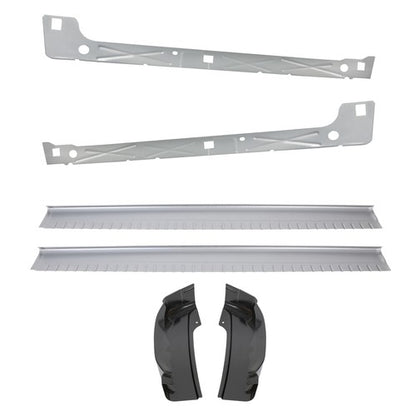 Solid Spare Inner & Outer Rocker Panels W/ Cab Corners For 99-07 Chevy Silverado 4DR EXT Cab
