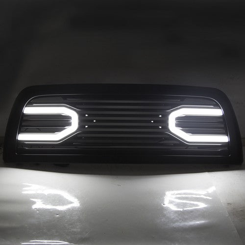 Solid Spare For 2010-2018 Dodge Ram 2500 3500 4500 5500 Big Horn Black Grille Shell & Lights
