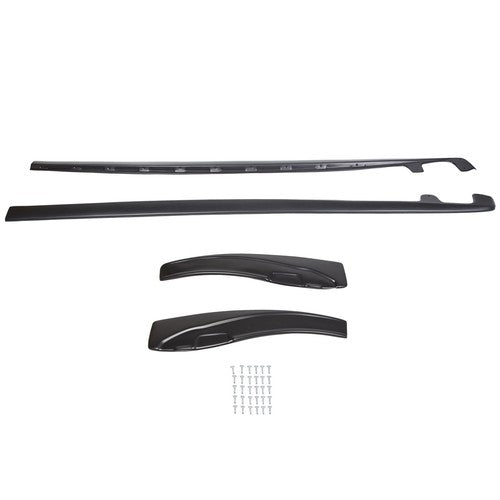 Solid Spare ZR1 Style ABS Side Skirts Rocker Panels Mud Flaps For Corvette C6 Z06 Wide 05-13