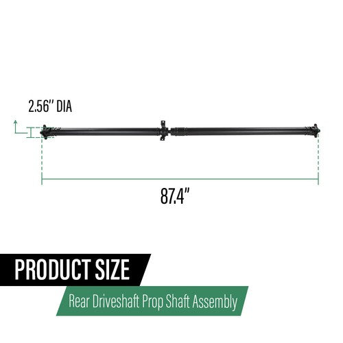 Solid Spare Fit For 09-15 Honda Pilot EX Sport Utility Rear Driveshaft Prop Shaft Assembly