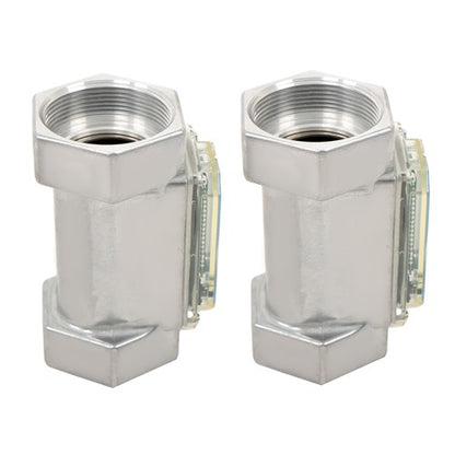 Solid Spare 2-Pack 2" Digital Turbine Flow Meter for Diesel Kerosene Gasoline 15.8-132 GPM