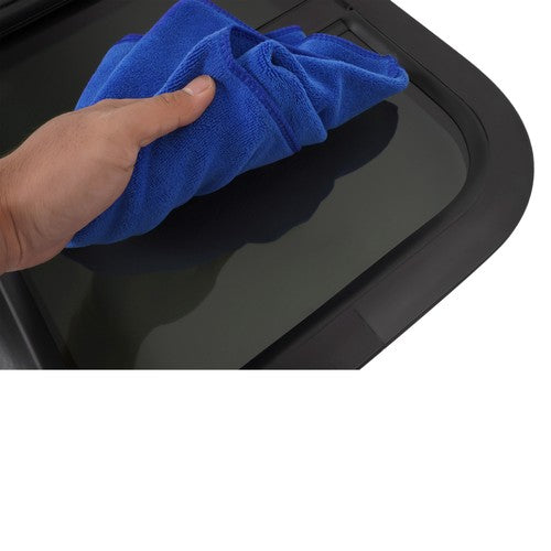 Solid Spare 2 Pack Black RV Replacement Windows 14" W x 16" H |Teardrop Style Vertical Slide
