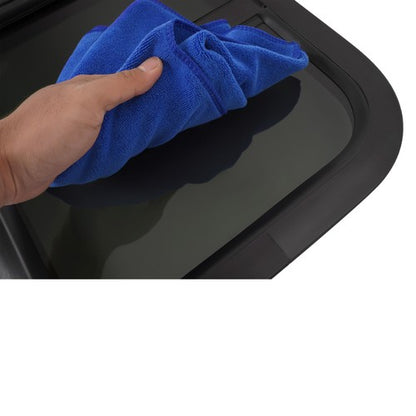 Solid Spare 2 Pack Black RV Replacement Windows 14" W x 16" H |Teardrop Style Vertical Slide
