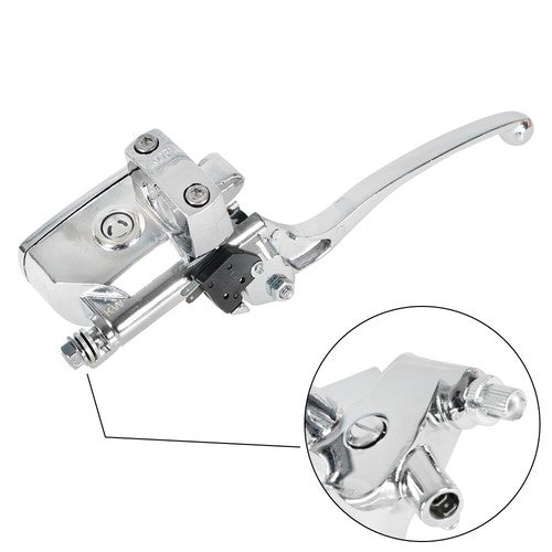 Solid Spare 1" Motorcycle Universal Handlebar Hydraulic Brake Master Cylinder & Clutch Lever