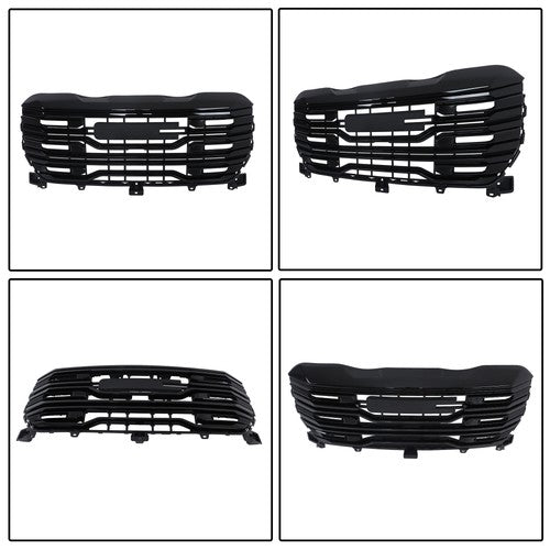 Solid Spare 84815160 Suitable For GMC Sierra 1500 2022-2024 Gloss Black Front Bumper Grille