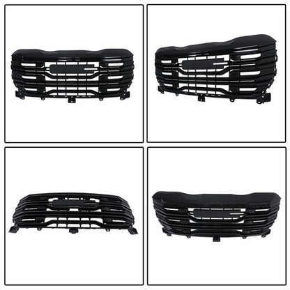 Solid Spare 84815160 Suitable For GMC Sierra 1500 2022-2024 Gloss Black Front Bumper Grille
