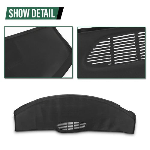 Solid Spare Black TPE Dash Board Cover Overlay Fit For 97-02 Chevy Camaro Pontiac Firebird