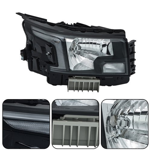 Solid Spare Factory Halogen Black Headlight For Nissan Frontier 2022-2023 Right Side Clear