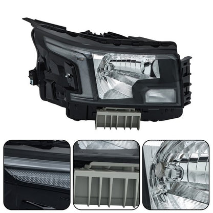 Solid Spare Factory Halogen Black Headlight For Nissan Frontier 2022-2023 Right Side Clear