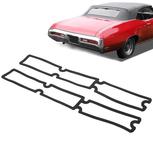 Solid Spare Fit For 1970-1972 Buick Skylark GS GSX Tail Light Lamp Lens Gaskets Pair Set