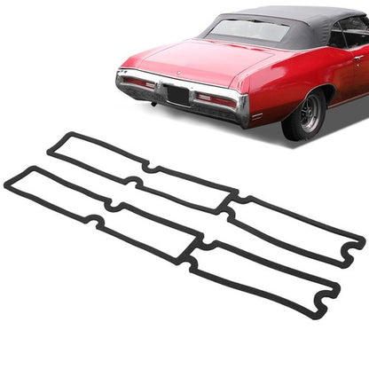Solid Spare Fit For 1970-1972 Buick Skylark GS GSX Tail Light Lamp Lens Gaskets Pair Set