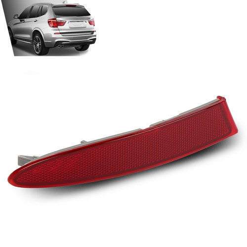 Solid Spare Rear Bumper Reflector Left Driver Side Red Fit For 2011-2017 BMW X3 BM1184104