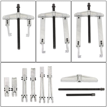 Solid Spare 3 in 1 Gear Puller Set 2 Jaw Bearing Flywheel Puller Removal Tool Kit 9-Piece
