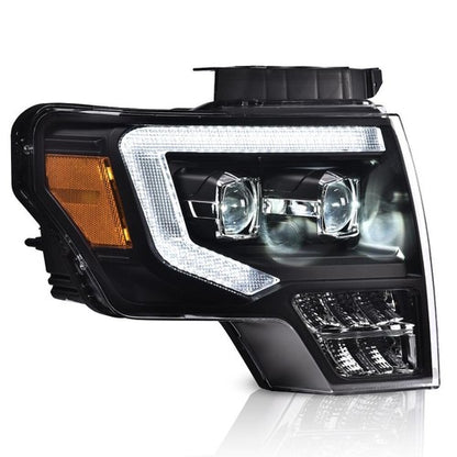 Solid Spare LE DRL Projector Headlights Tail Lights Lamps Fit For 2009-2014 Ford F-150