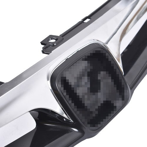 Solid Spare Plastic Black Chrome Front Fit For Honda Accord Sedan 2006-2007 Bumper Grille