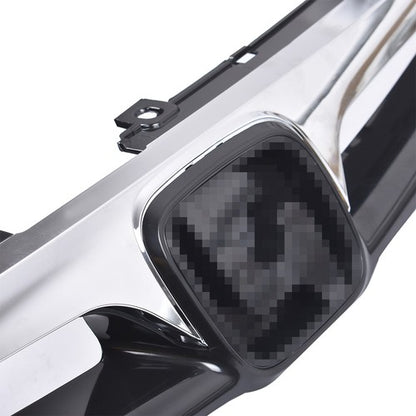 Solid Spare Plastic Black Chrome Front Fit For Honda Accord Sedan 2006-2007 Bumper Grille