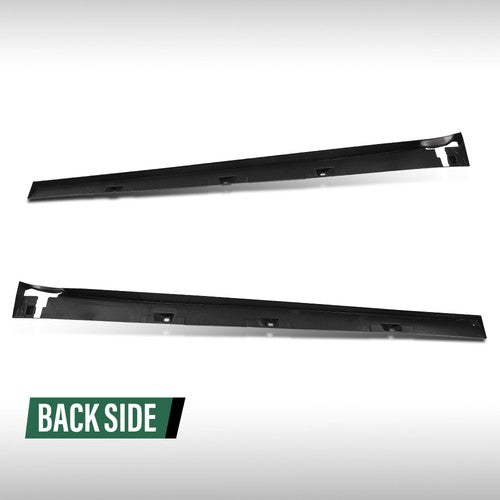 Solid Spare Fit For 2016-2021 Honda Civic Type-R Style Carbon Look Side Skirt Extension
