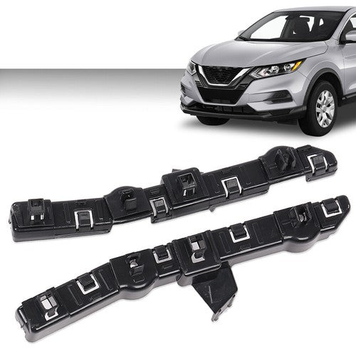 Solid Spare Fit For 17-22 Nissan Rogue Sport Front Bumper Retainer Bracket Left+Right