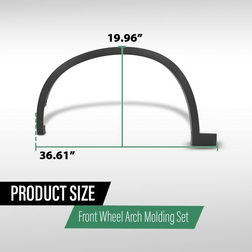 Solid Spare Front Left+Right Fender Flare Wheel Arch Molding Fit For 2016-2022 BMW X1