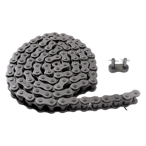 Solid Spare #100H 10 Feet Heavy Duty Carbon Steel Roller Chain with two Connecting Links