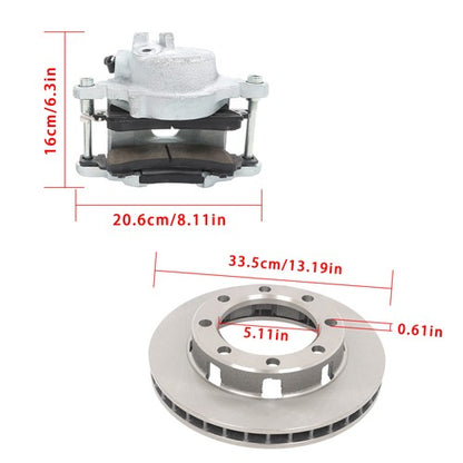 Solid Spare For GM Disk Brakes 14 Bolt Complete Disc Brake Conversion Kit 10.5 SRW 1973-1988