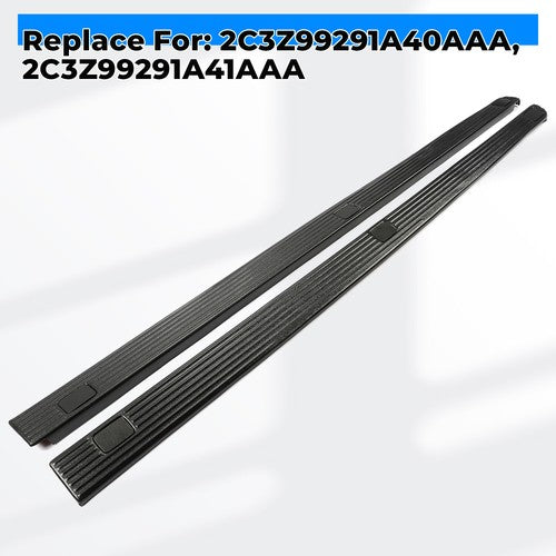 Solid Spare For 02-16 Ford F250 F350 Super Duty 8.0' Bed Side Rail Top Molding Covers LH+RH